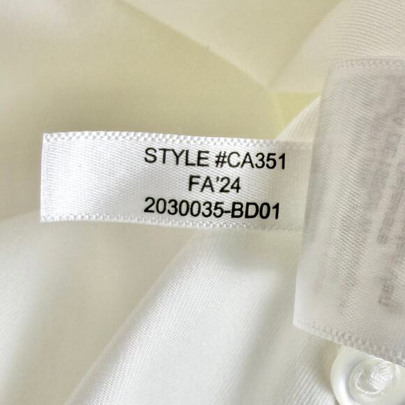 J Crew Men's Bowery Performance Stretch Dress Shirt Medium White Slim Fit - Picture 9 of 16